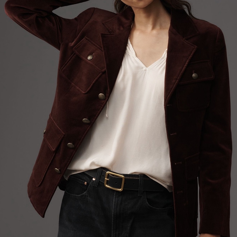 PAIGE Reign Blazer in Aubergine
